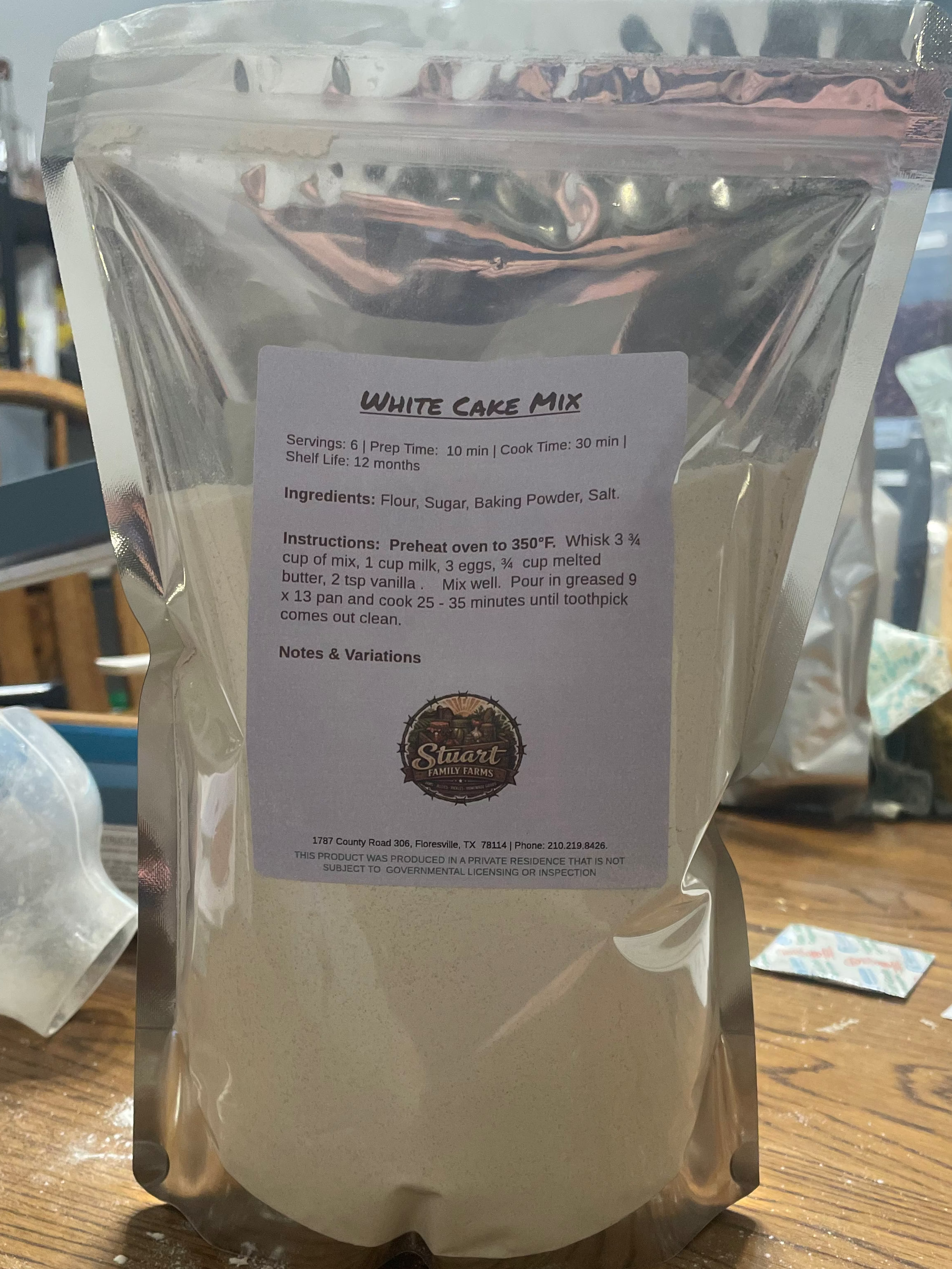 White Cake Mix