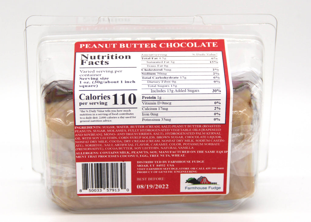 Peanut Butter Chocolate Fudge 8 oz.